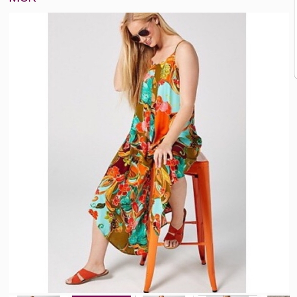 Ivy Street Multicolored Sleeveless Spaghetti Strap Jumpsuit - Picture 3 of 16